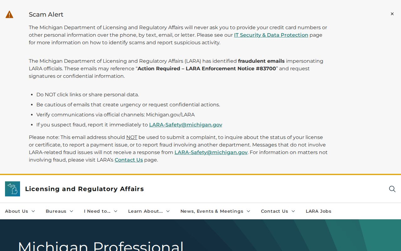 Burton resident lookup Michigan MiPLUS license verification screen